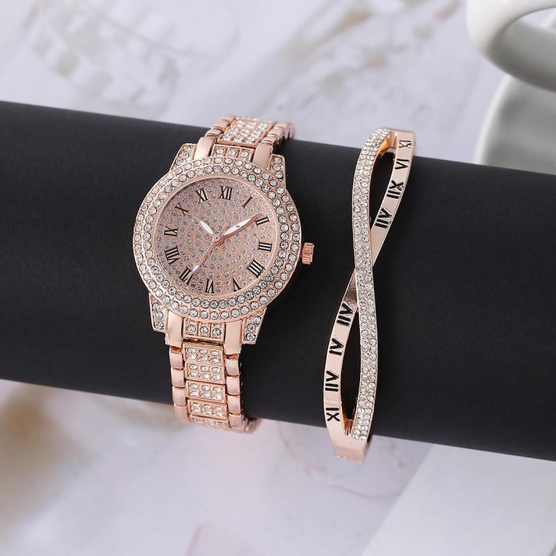 Women`s Diamond Artificial Set _Roman touch Rose Gold