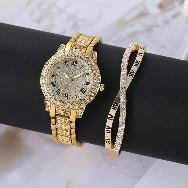 Women`s Diamond Artificial Set _Roman touch Gold